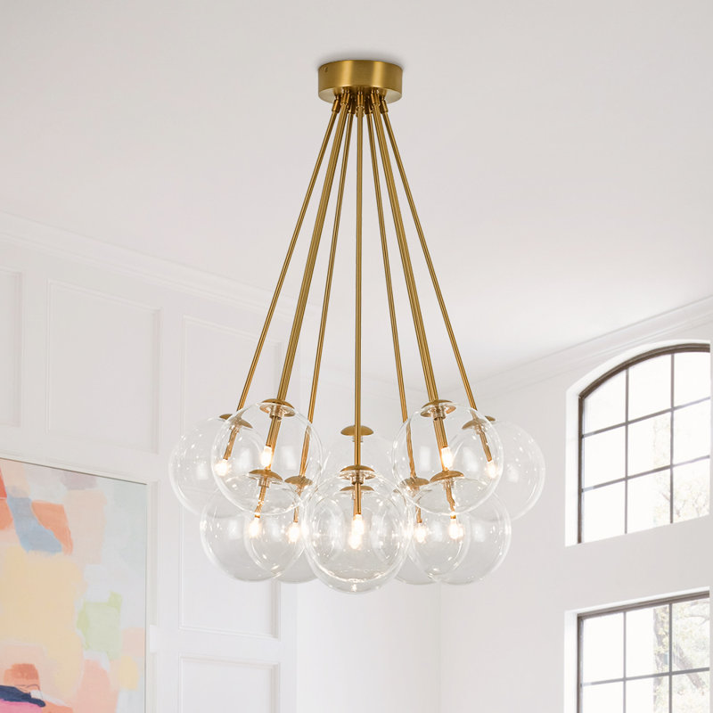 Plafonnier semi-encastré 11 lumières