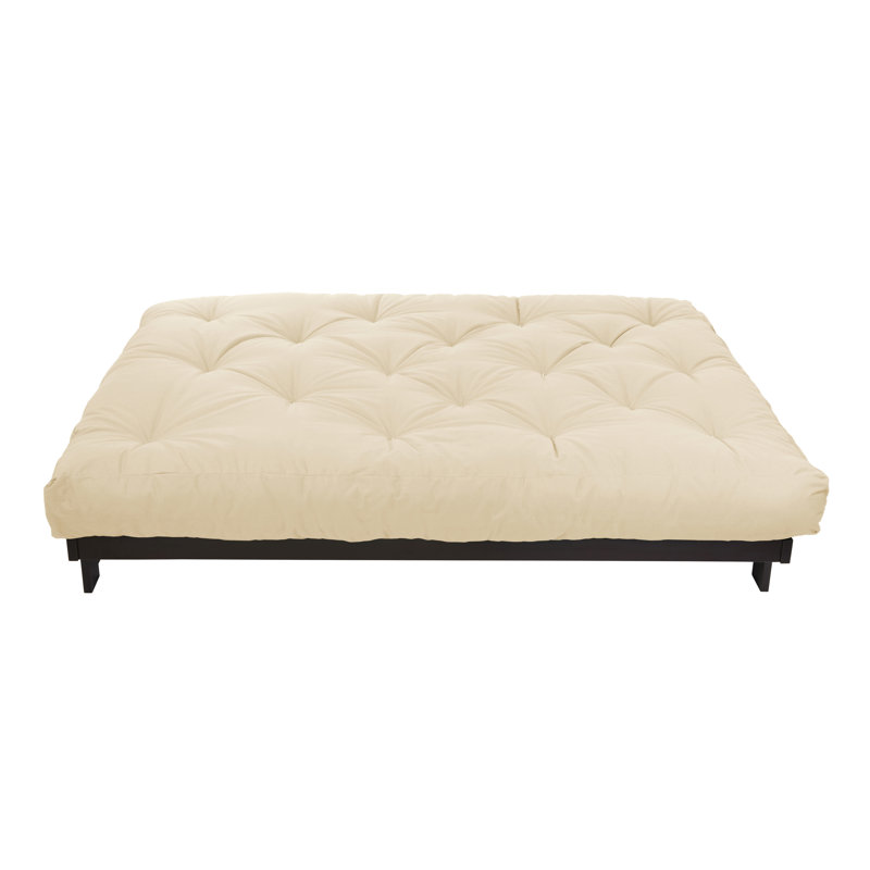 Matelas de futon en coton Boylston, Ivoire, Double