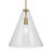 15.5" 1-Light Cone Pendant with Clear Glass-300187245