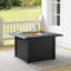 Table de foyer d'extérieur au propane en acier H 25,13 po x l 41,88 Arleon