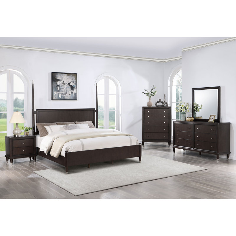 Montel 5-piece Queen Bedroom Set Brown, Queen