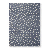 Confetti Polka Dots Area Rug in Denim Blue/White