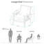Ensemble de conversation en teck Celian-134724919