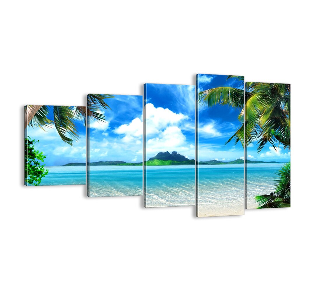 5-tlg. Leinwandbilder-Set - Fotografie „Azure Tropics”