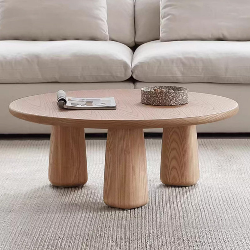 Table basse de style nordique naturel, 13.78" H x 27.56" L x 27.56" W