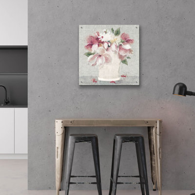 «Cottage Bouquet 2 Light» par Cheri Blum, art mural en verre acrylique
