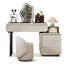 Coiffeuse avec miroir lumineux, 5 tiroirs, 1 chaise