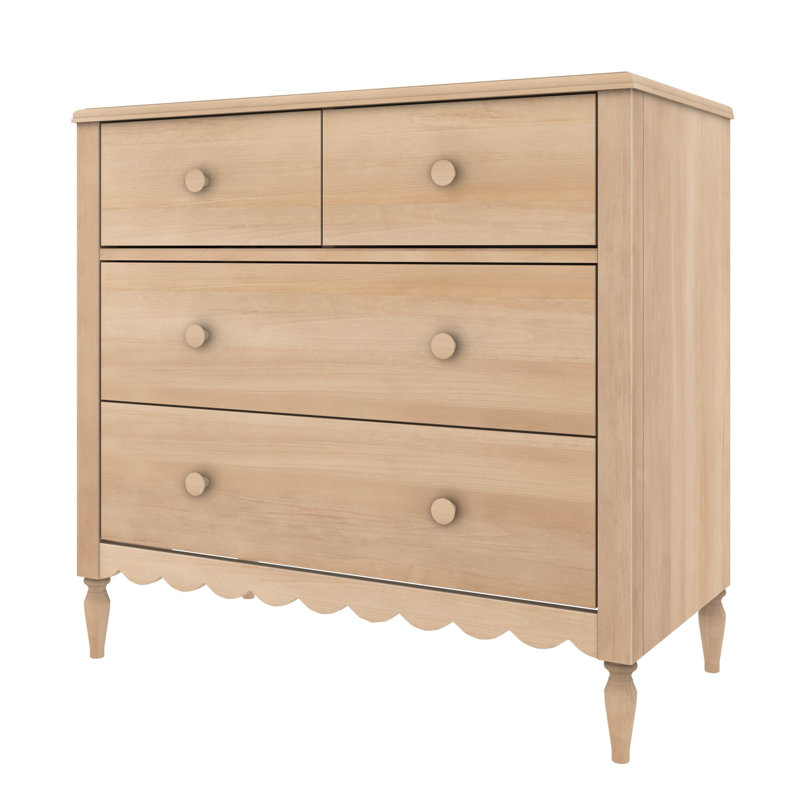 Commode 4 tiroirs Charlotte, blonde, Blond