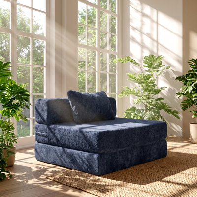 Canapé-lit simple convertible en chenille l 39,37 po x P 39,37 po x H 24,8 po Yoo DoHome
