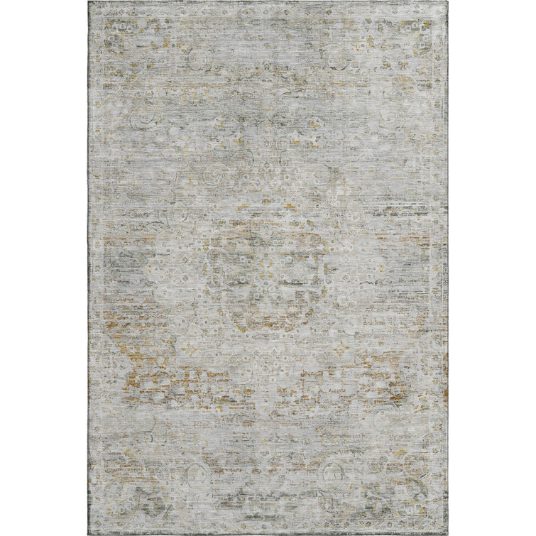 Premium Machine Washable Marasco AMF1636 Global Rug