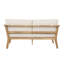 Causeuse d'extérieur et table basse pour terrasse Acacia