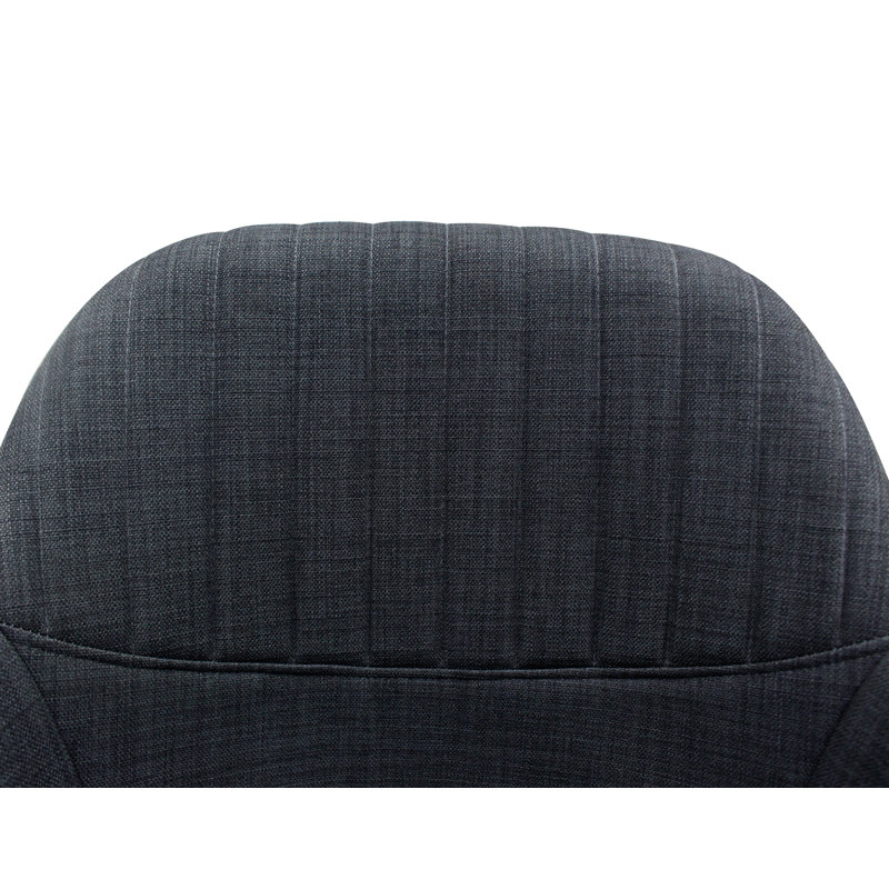 Perrysville 19'' H Tufted Upholstered Metal Armchair, Dark Gray