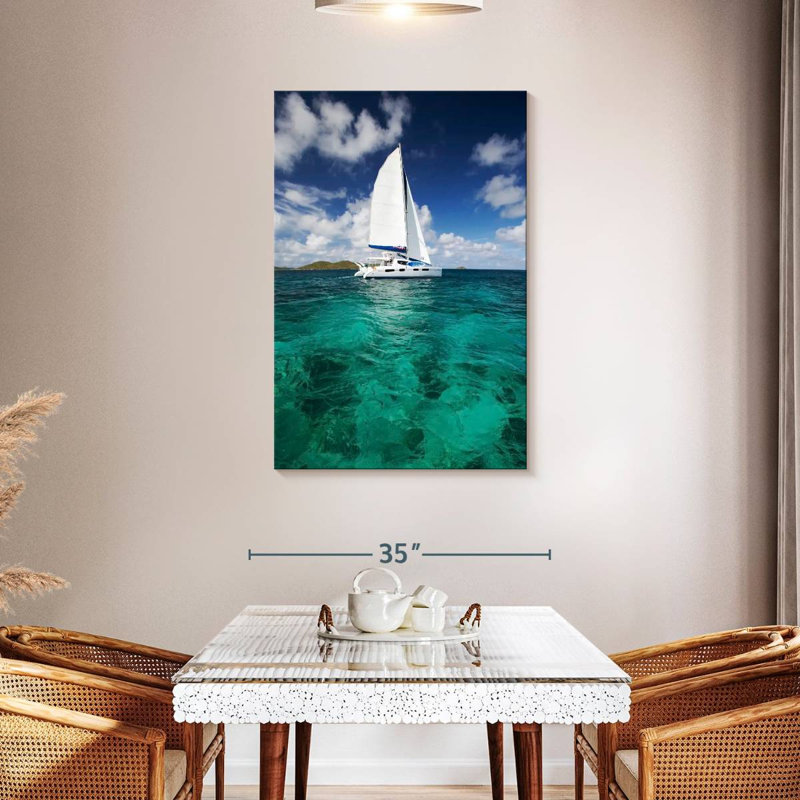 Mehar Catamaran Boat, 45" H x 30" W
