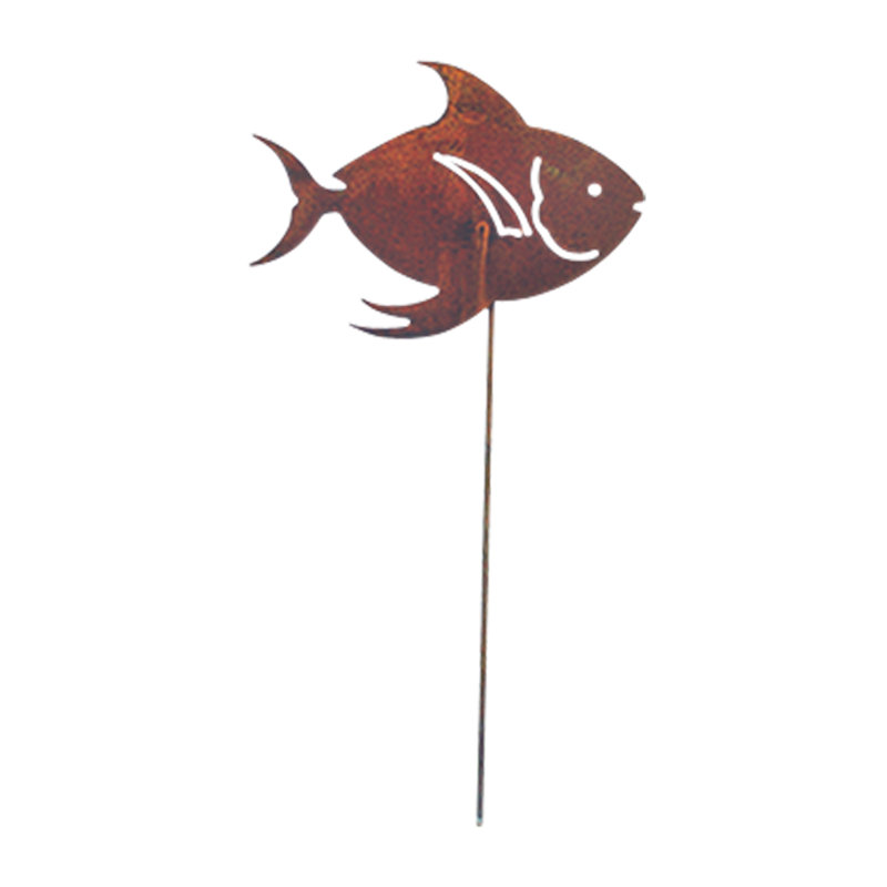 Tropical Fish - Rusted Garden Stake