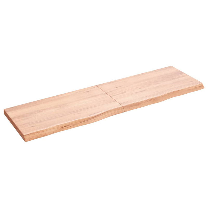 Aylinne 140cm Solid Wood Bathroom Vanity Top, Light Brown