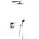 12 Inch Stainless Steel Rain Shower System with Thermostatic Valve and Handheld Spray