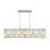 8 - Light Linear Island Rectangular Crystal Chandelier