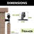 Mini Black Rustic T-Shape Design Non-Bypass Single Track One Door Hardware Kit For Cabinet Use-765576913