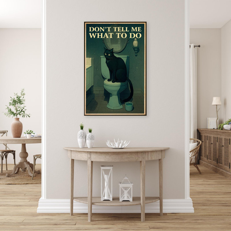 «Dont Tell Me What To Do», impression sur toile, H 36 po x l 24 po x P 1,25 po