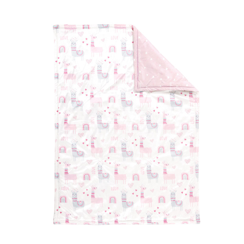 Couverture pour bébé Llama Love, L 50 po x L 36 po