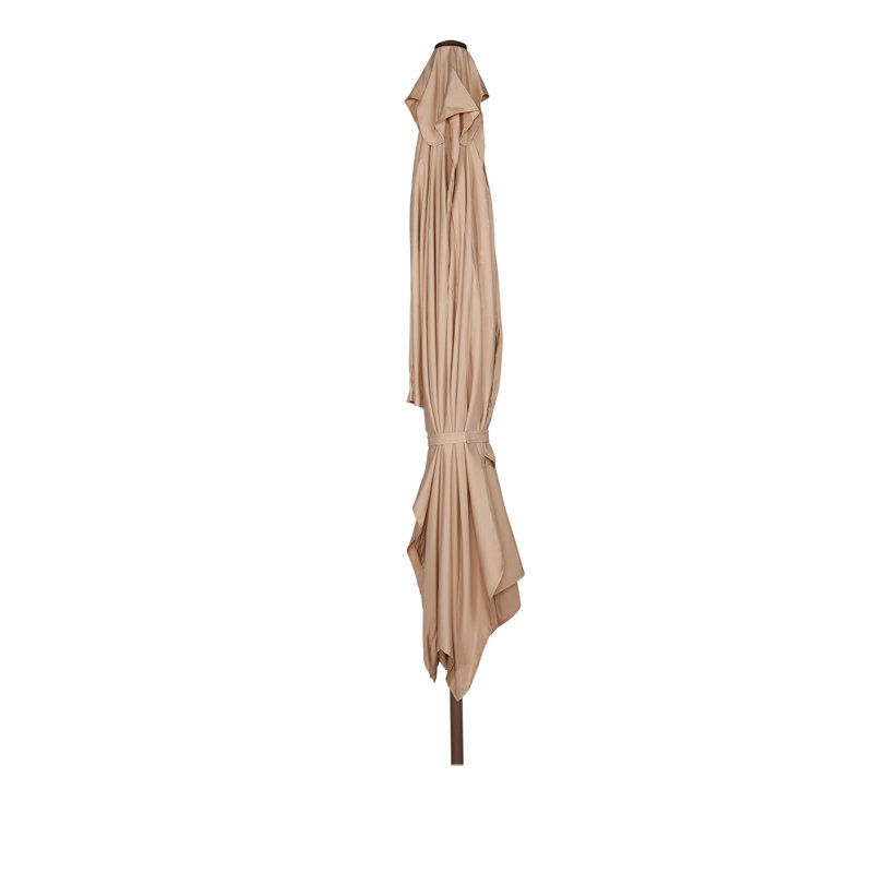  Parasol de marché avec manivelle, Beige