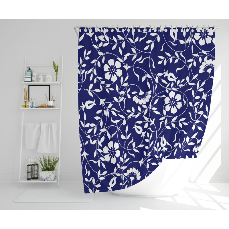 Bottone Polyester Shower Curtain Set, 168cm H x 168cm W