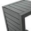 Table de patio grise - aluminium et construction pratique et fonctionnelle pour l'extérieur