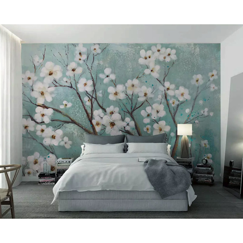 Peel & Stick Floral Wall Mural, 187" W x 106" L