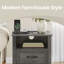 Table de chevet 18 po avec station de charge Allenside, 2 tiroirs, compartiment ouvert-114529545-120232954