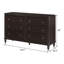 Commode 6 tiroirs brun