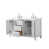 Comptoir en marbre de culture blanc