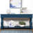 Hallway Table, 63" With 3 Drawers. Navy Blue, Solid Wood Legs, Stable Structure, Easy Installation 63inch Long Console Table. Pine Ample Storage Space, Quick Assembly Process
