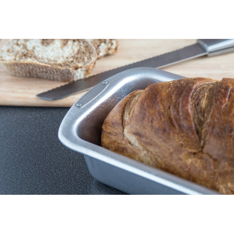 Doughmakers Nonstick Aluminum Loaf Pan with Pebble Pattern
