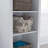 Soft‑Sided Decorative Storage Bin with Tape Sides and Dual Wood Handles in Floral Design Multicolor-2043959084-2108511442