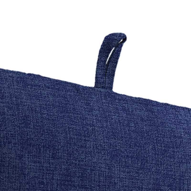Byrom 22" x 45" Outdoor Chair Cushion with Ties and Loop, Celosia Indigo