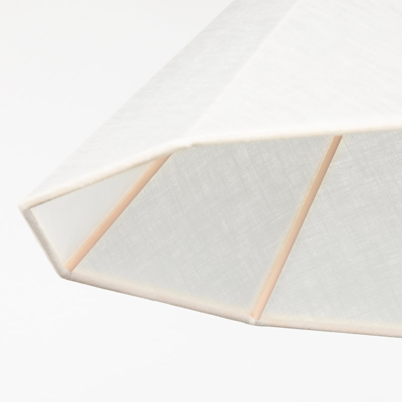 Luminaire suspendu conique à 1 lumière, Rosé, H 16 po x l 28 po x P 28 po, G40