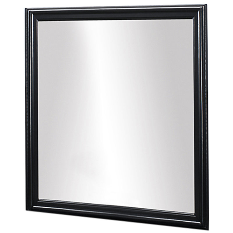 Miroir de commode Ilvis, Noir