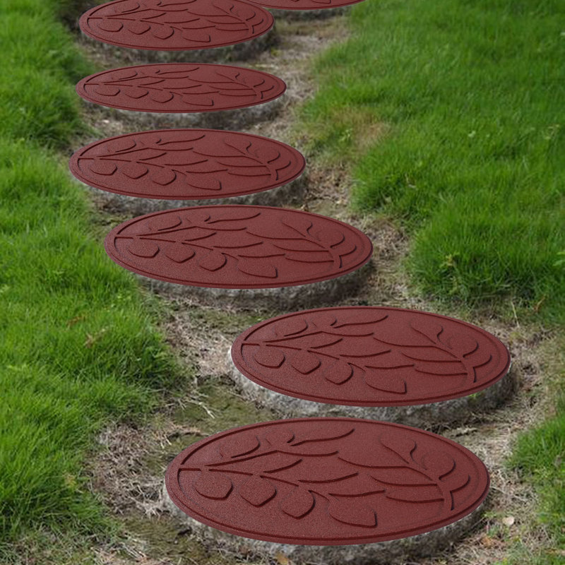 Stone Nautical & Beach Stepping Stone, Red, 2