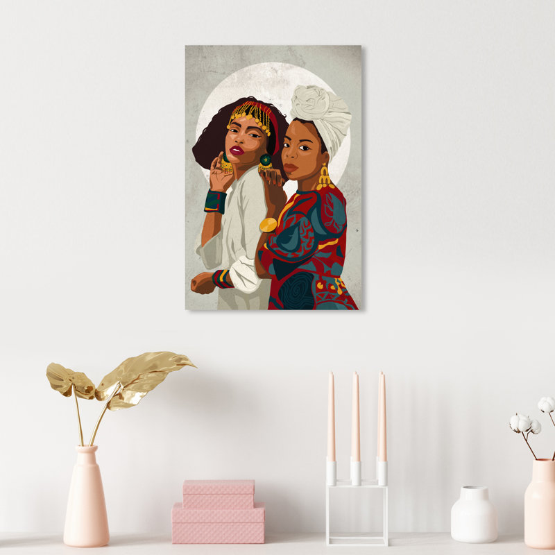 Lune est derrière nous - Impression sur toile, H 15 po x l 10 po x P 1,5 po, Toile tendue