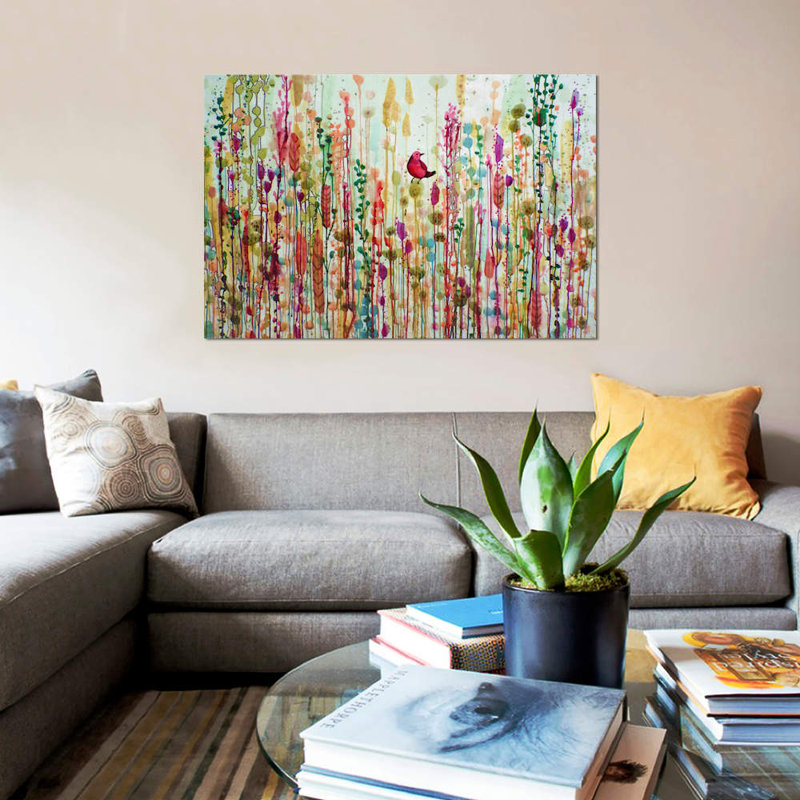 «Esperanto» par Sylvie Demers, reproduction sur toile, H 26 po x l 40 po x P 1,5 po, Toile tendue