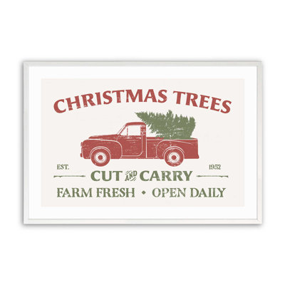 «Farm Fresh Christmas Trees», impression roulée