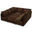 Canapé-lit modulaire 86 po avec 2 repose-pieds mobiles, canapé 9 places en chenille avec sièges de rangement, canapé surdimensionné pour le salon-246780977