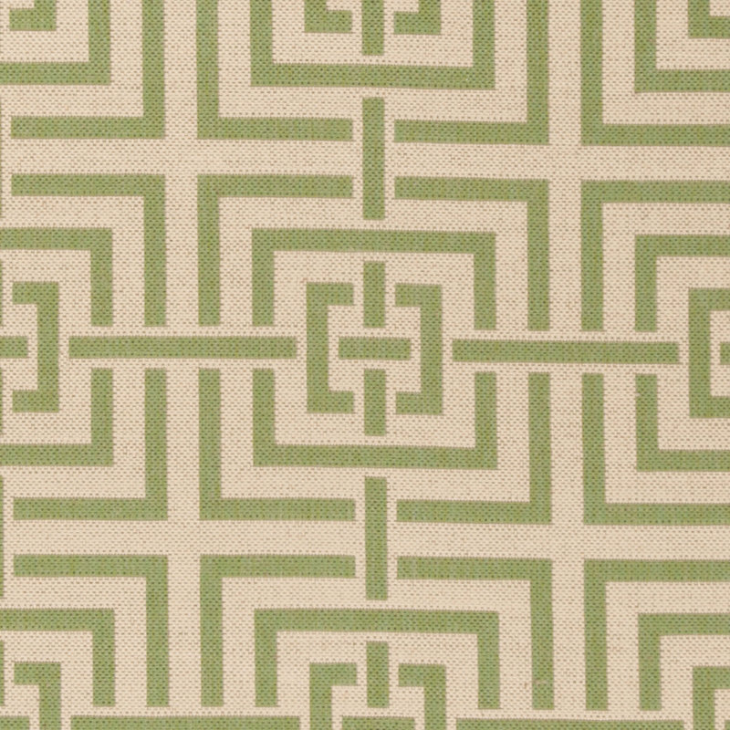 Tapis d'intérieur / extérieur géométrique Gowanus 100 Performance, Rond 6 pi 7 po