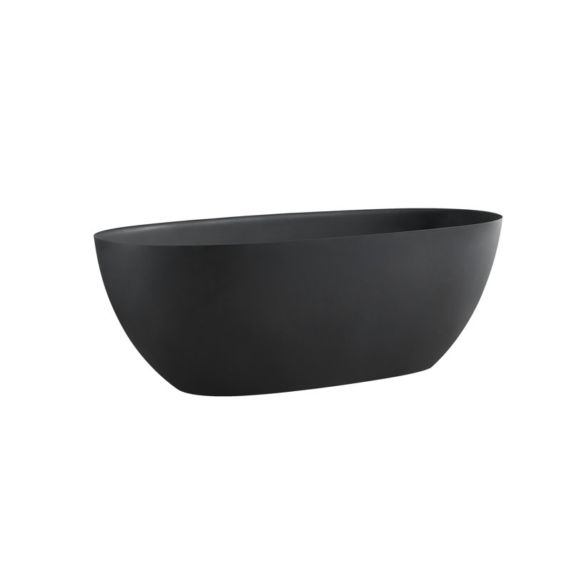 Baignoire de trempage autoportante de 65 po x 29,5 po Nimesh