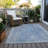 Machine Washable Indoor/Outdoor Xhevrie Blue Rug-262472273
