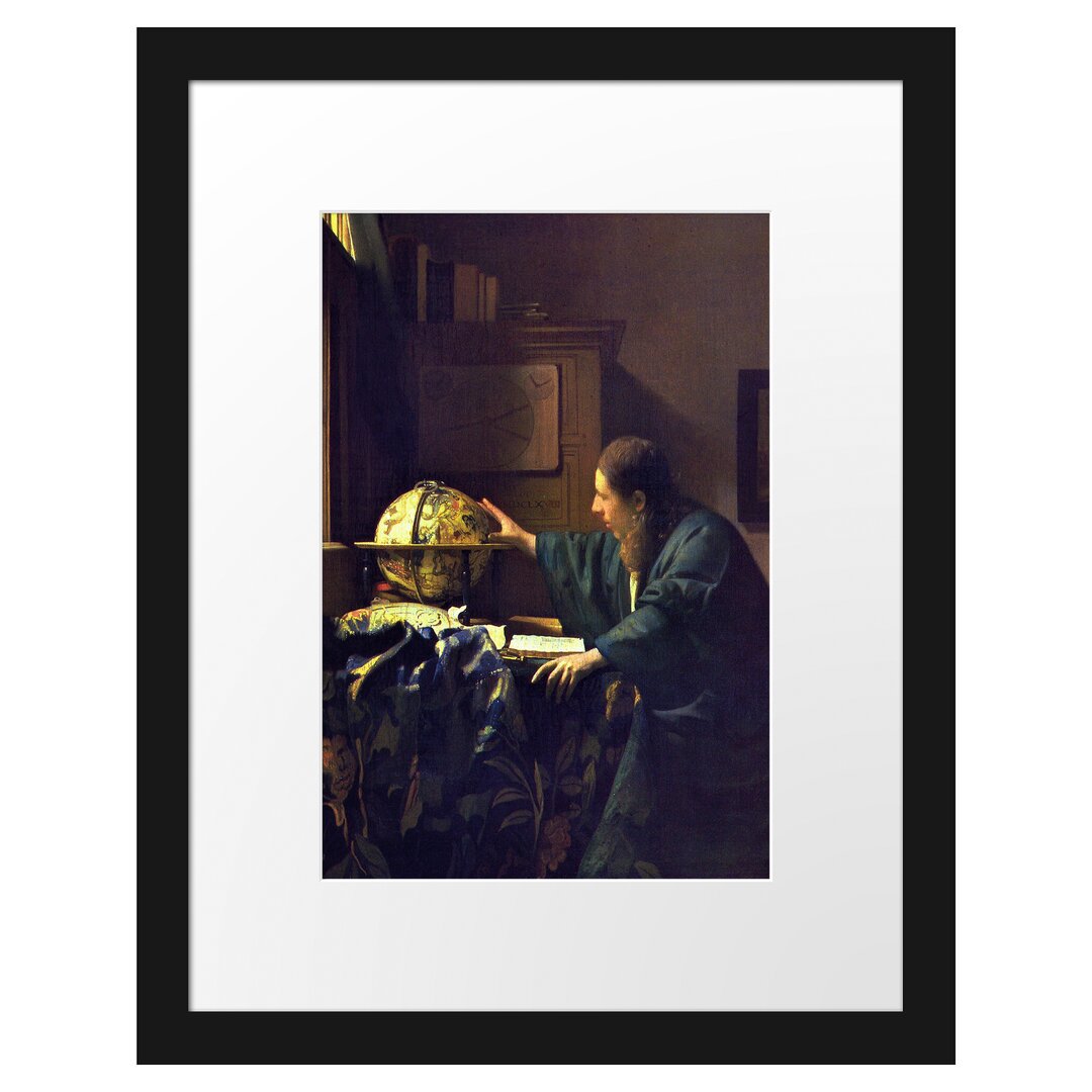 Gerahmter Kunstdruck The Astronomer von Johannes Vermeer