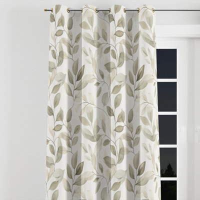 Abstract Room Darkening Curtains - Scandinavian Borofsky Grommet Curtain - 1 Panel