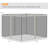 Outsunny Universal Replacement Mesh Sidewall Netting For Patio Gazebos And Canopy Tents With Zippers, (Sidewall Only)