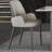 Gray Steel Base Solid Wood Rock Dining and Chairs-105551188
