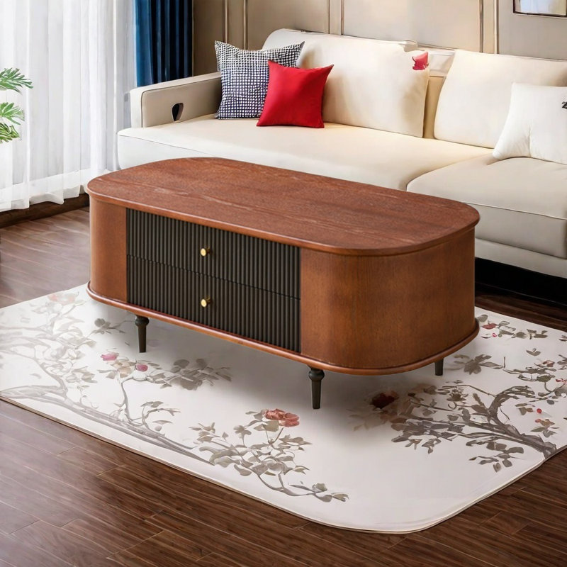 Spacious coffee table with multiple storage